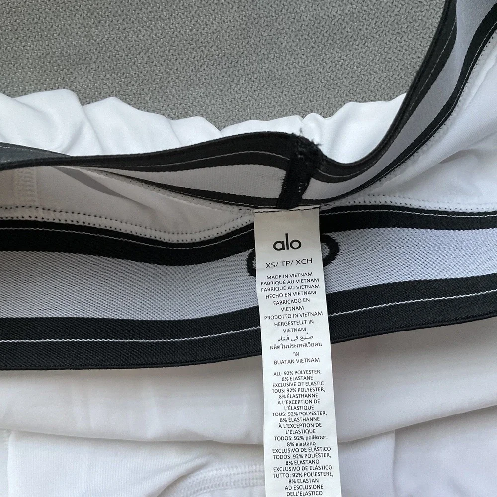Alo Match Point Tennis Skirt White XS